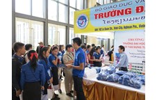 Trường Đại học Vinh tham gia Diễn đàn hội nhập quốc tế và Triển lãm Giáo dục đại học Việt Nam tại Viêng Chăn, CHDCND Lào